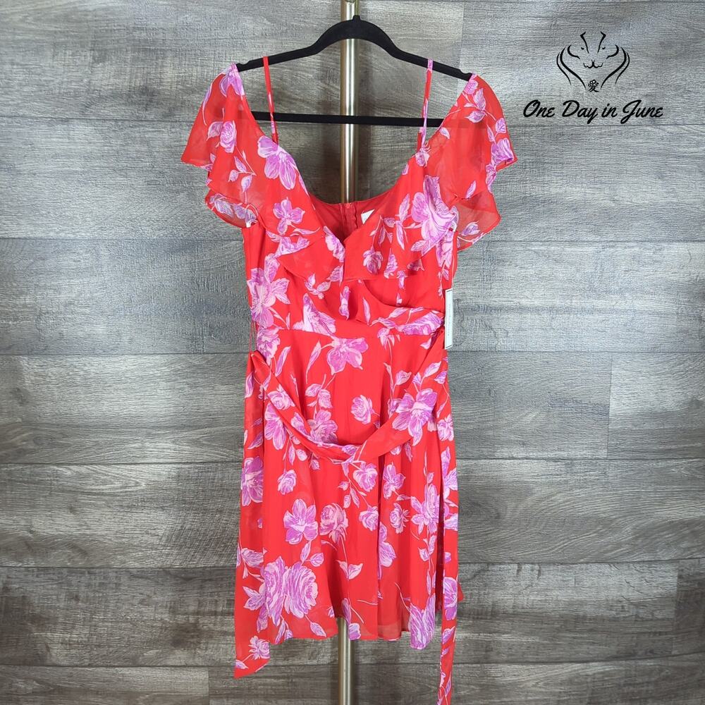 Premier Amour Off Shoulder Spaghetti Strap Mini Dress Size S